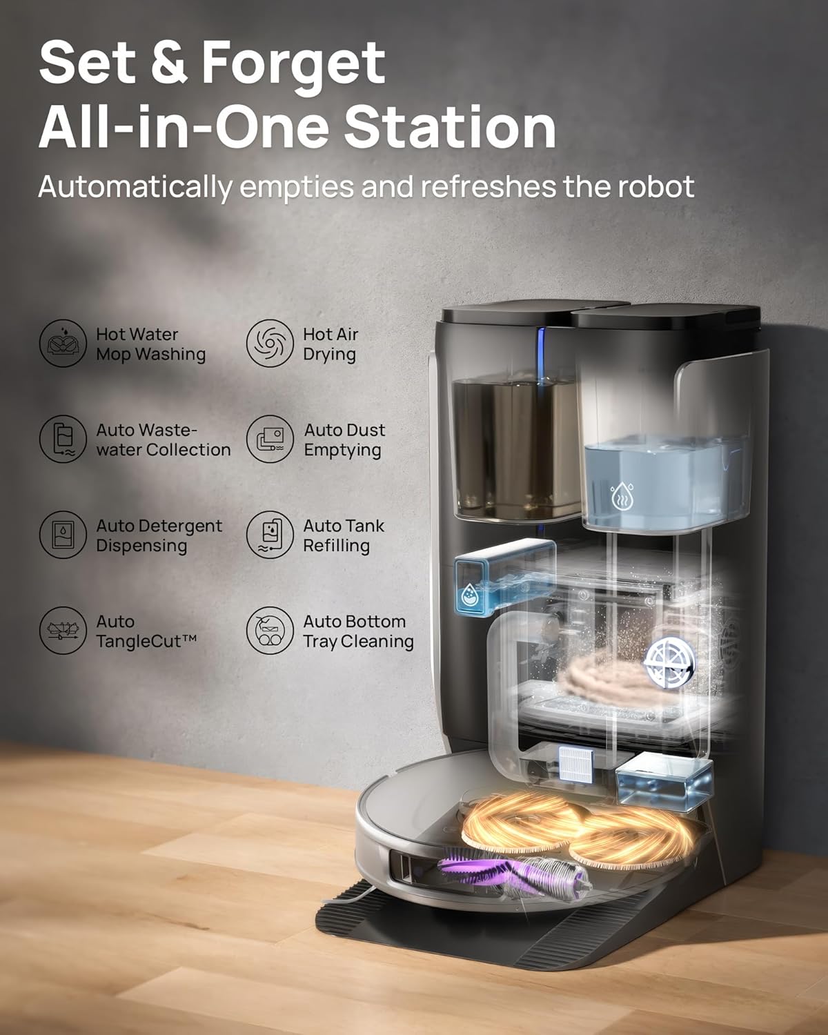 3i P10 Ultra Robot Vacuum and Mop Combo