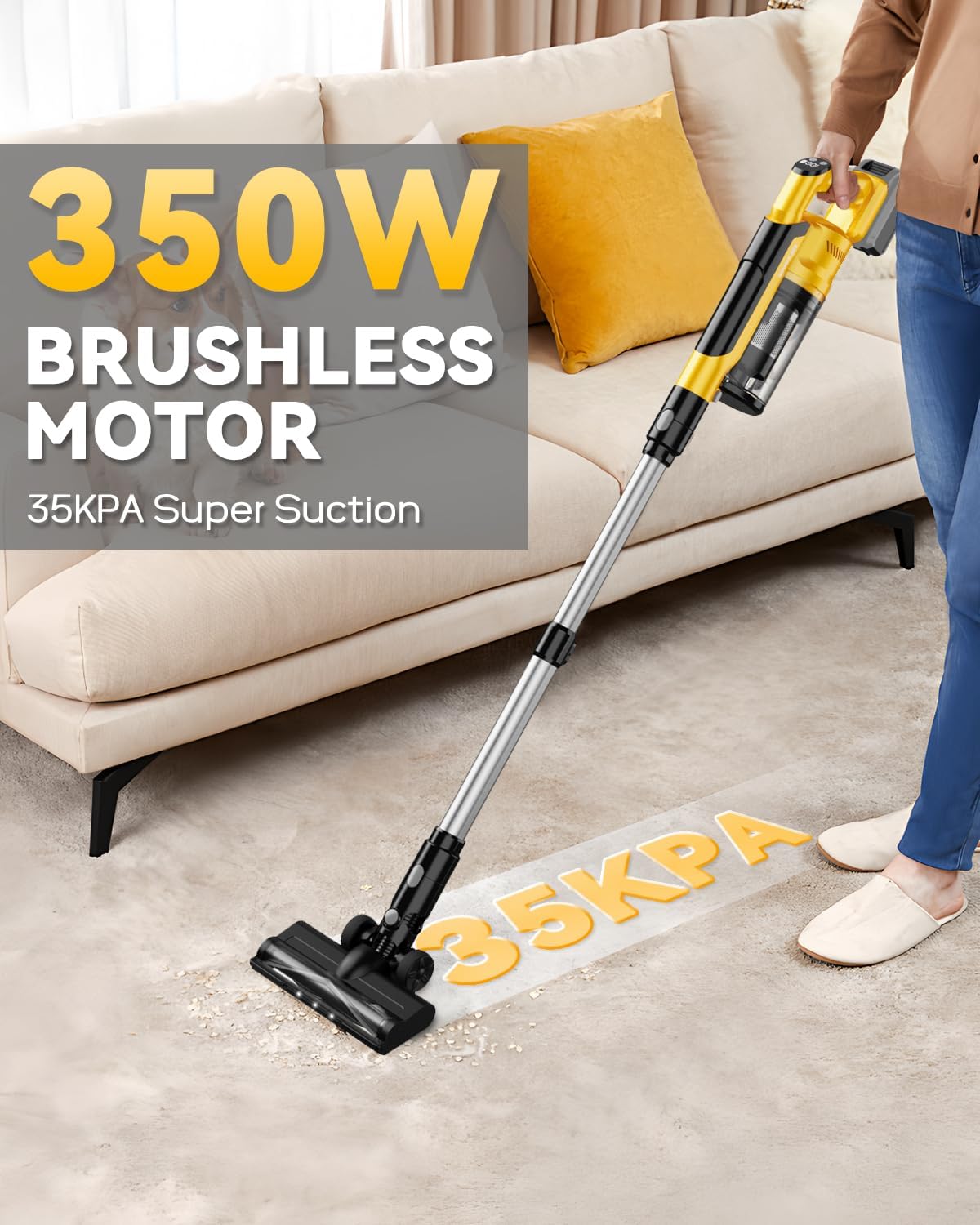 350W Cordless Vacuum Cleaner for DeWalt 20V Battery