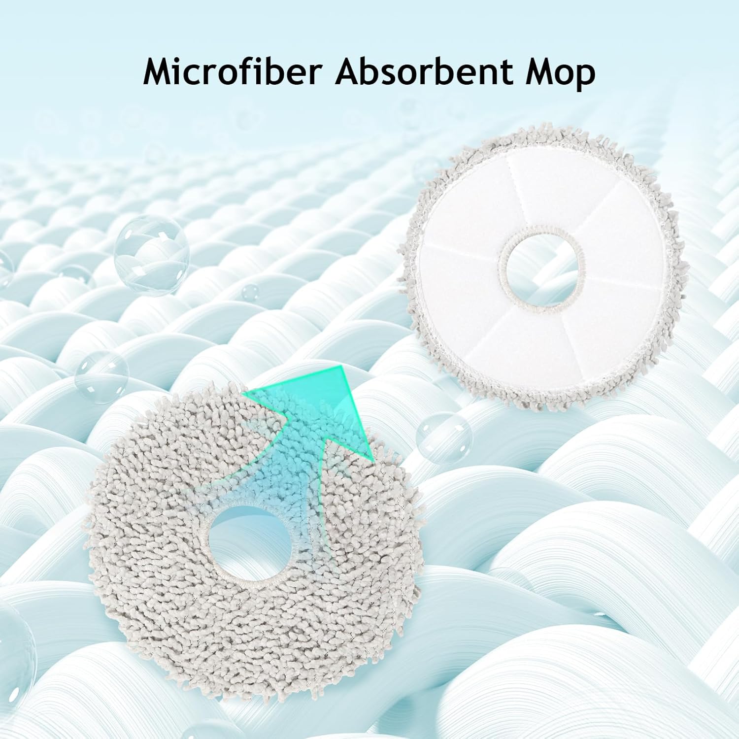 DianSung Mop Cloths with Replacement Holder for Dreame Robot Vacuums