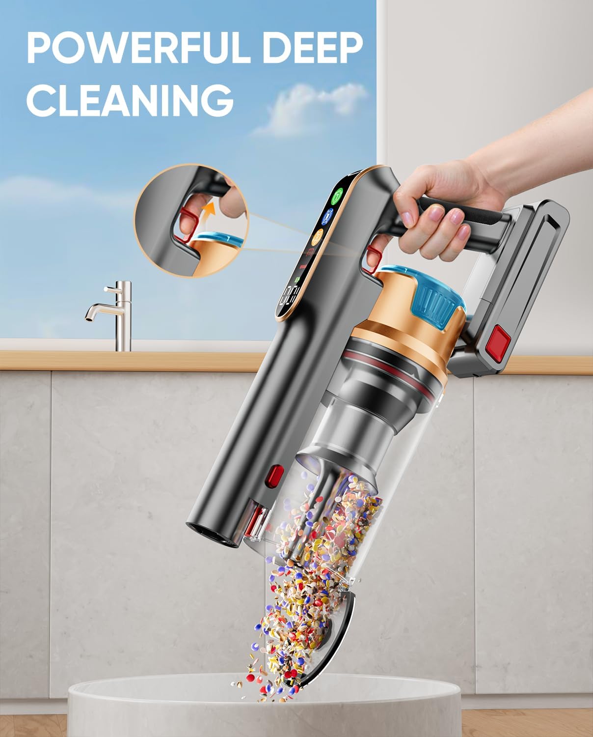 Drepre K7 PRO Cordless Stick Vacuum Cleaner