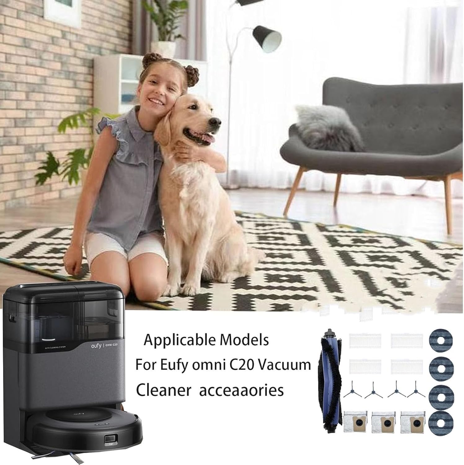 Replacement Parts for Eufy Omni C20 Robot Vacuum Cleaner