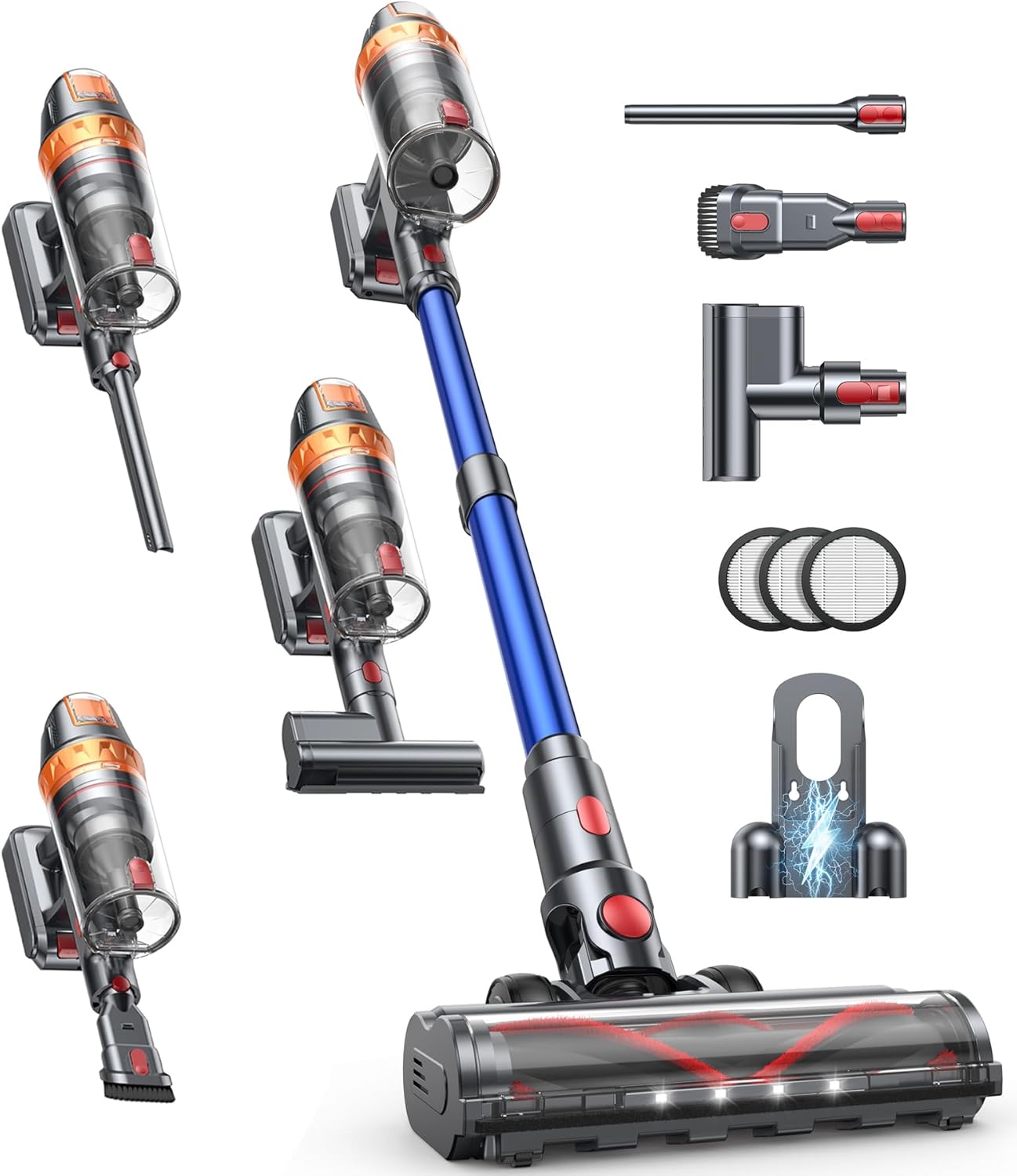 SMOTURE Cordless Vacuum Cleaner 600W Stick 45KPA