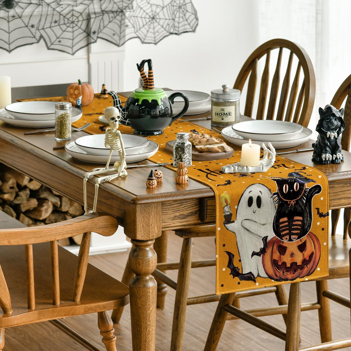 Artoid Mode Halloween Table Runner 13x72 Inch