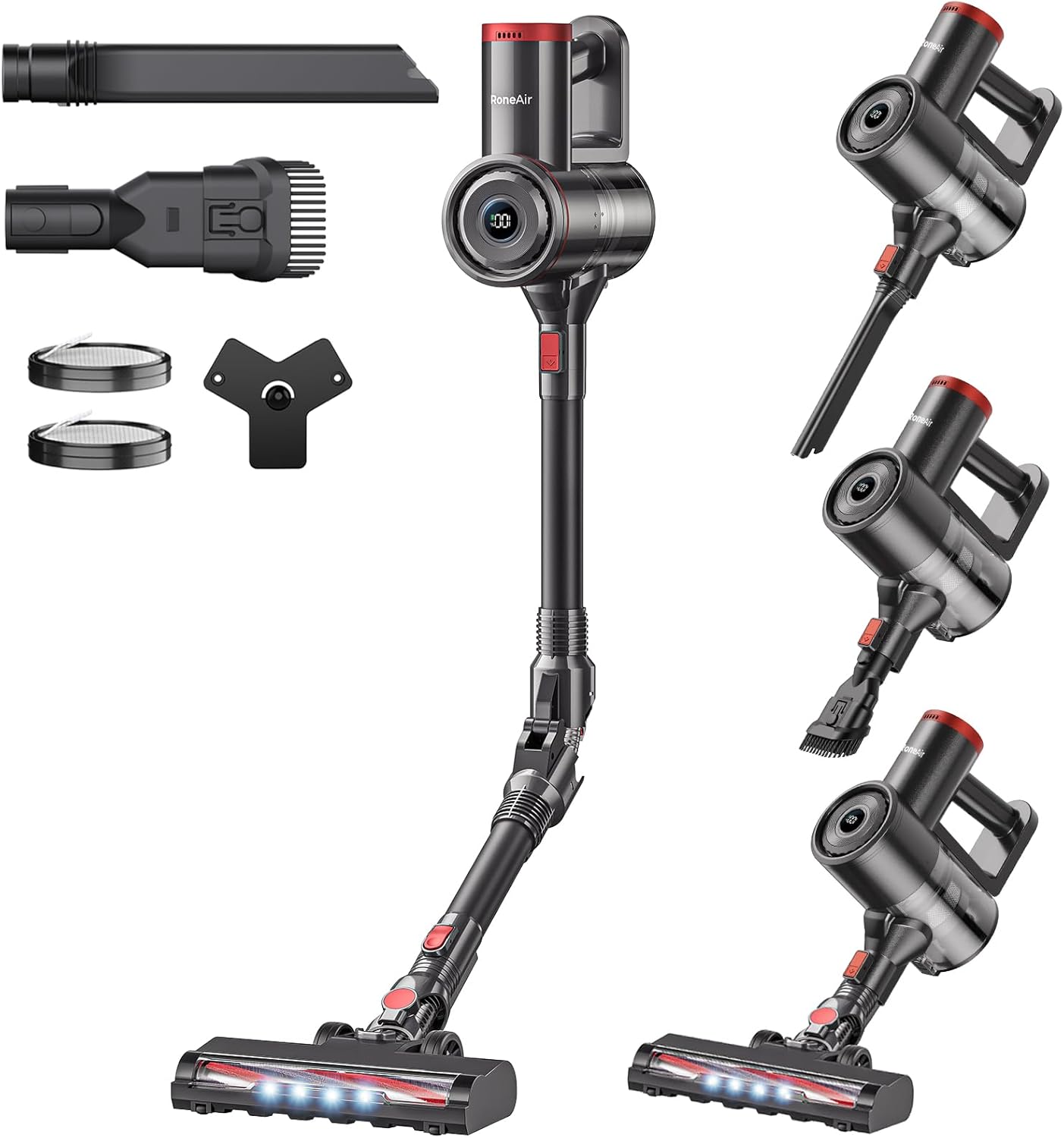 Roneair Cordless Vacuum Cleaner with Bendable Wand