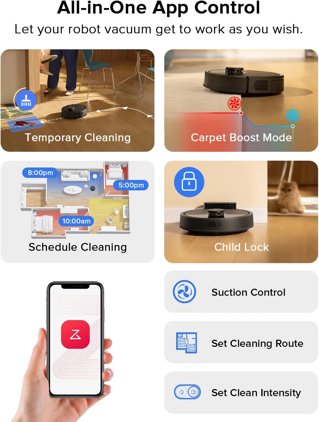 Roborock Q7 L5 Robot Vacuum Mop Combo Black