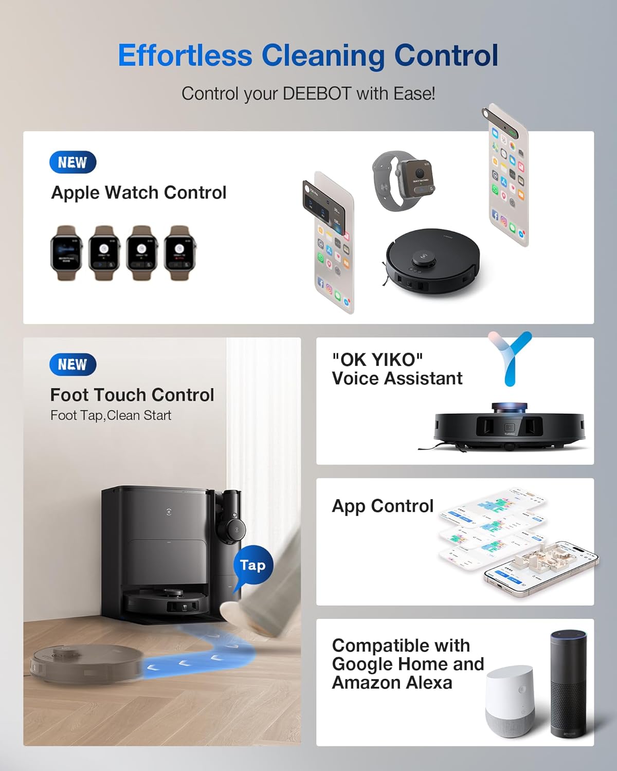 ECOVACS DEEBOT T30S Combo Robot Vacuum and Mop