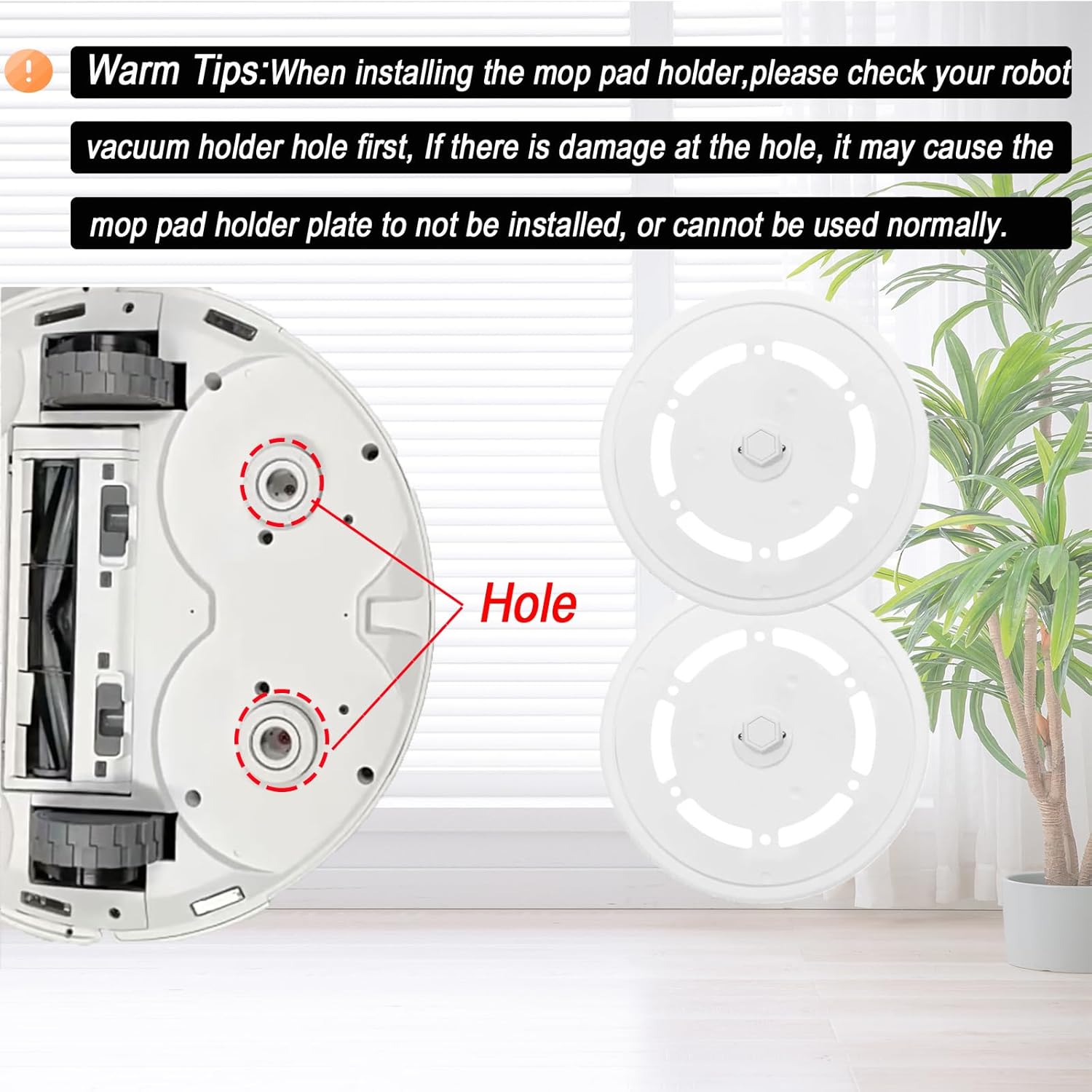 Mop Pad Plate Replacement for Ecovacs T20 Omni PRO MAX Robot Vacuum
