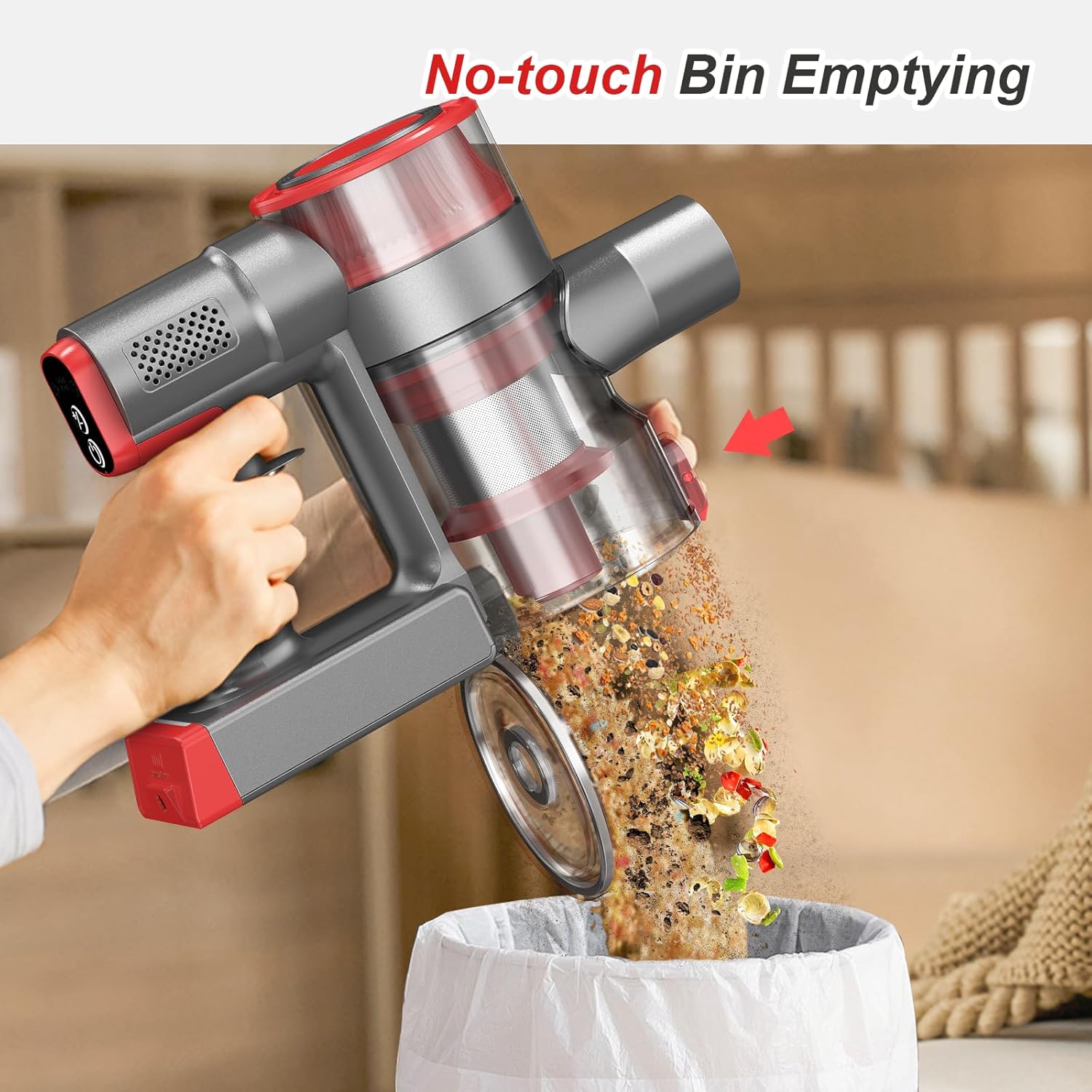 BSNAW Cordless Vacuum Cleaner 6 in 1 Powerful Suction