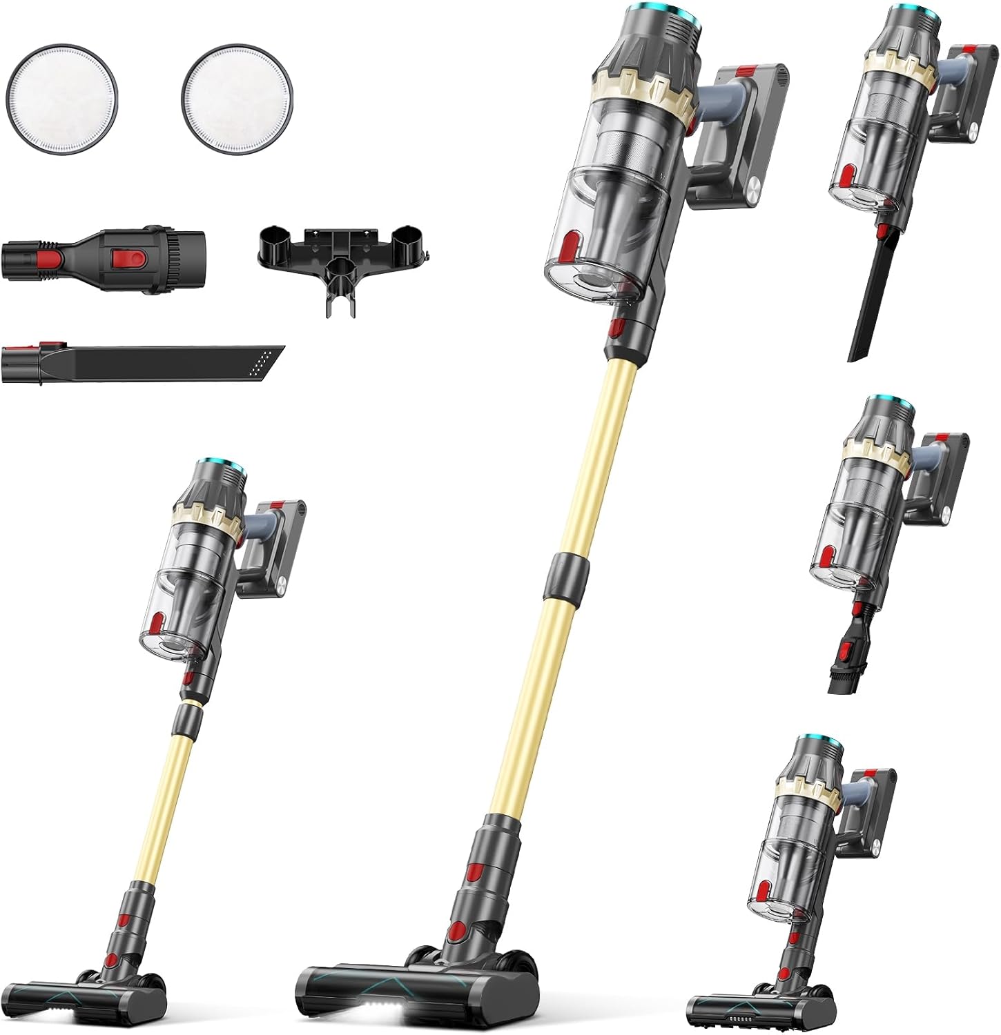 Linkifly Cordless Vacuum Cleaner 550W 48Kpa Self-Standing