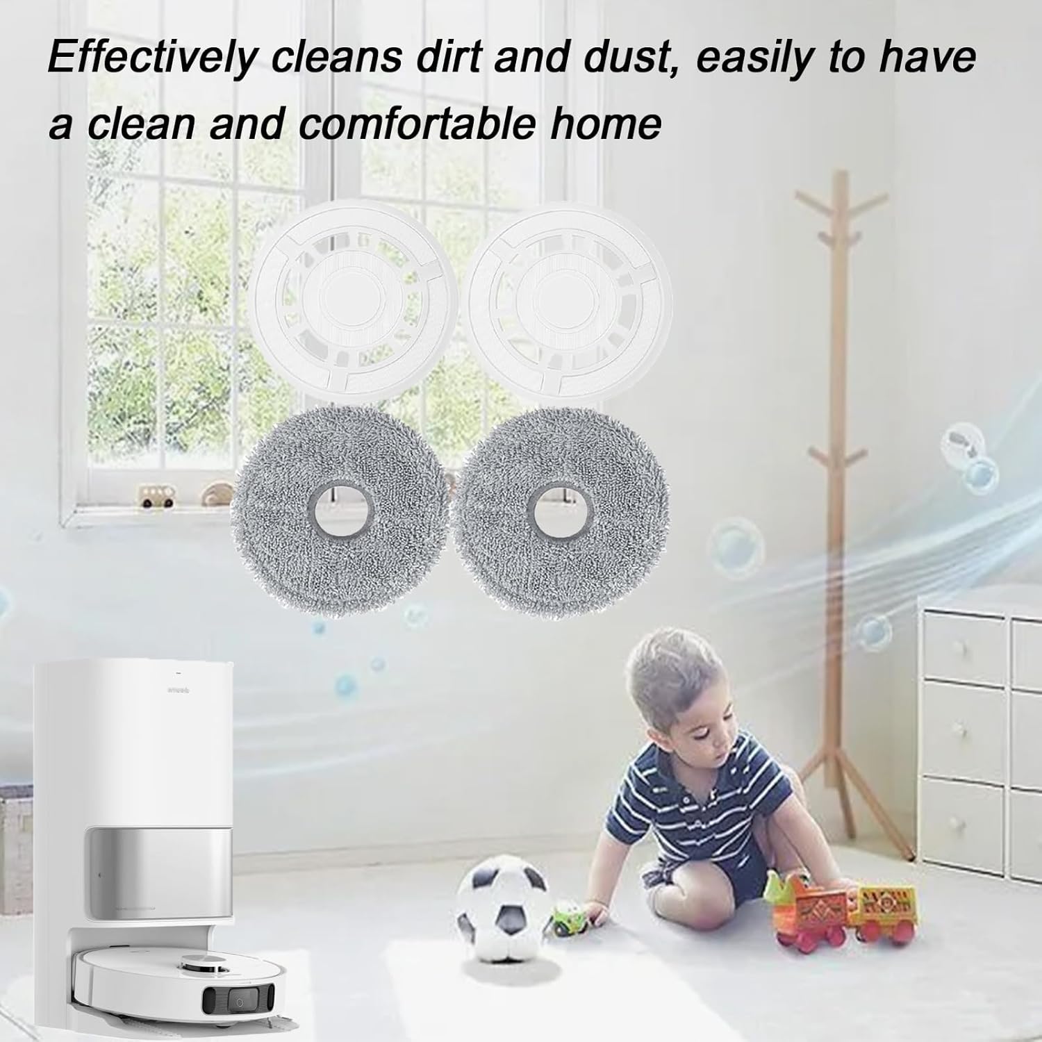 Mop Pad Holder and Replacement for Dreame L10S Ultra Vacuum