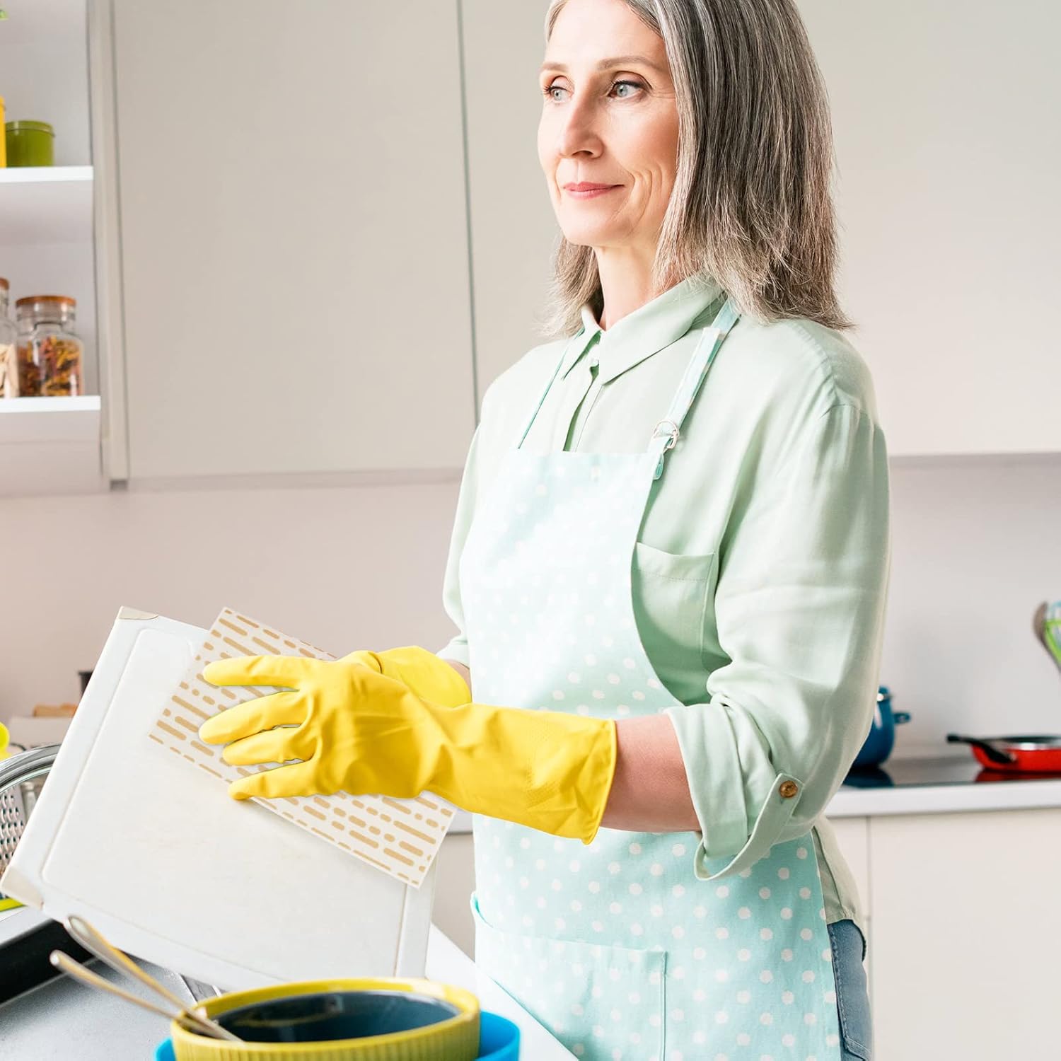 Whaline 6Pcs Boho Dish Towels for Kitchen Cleaning 1