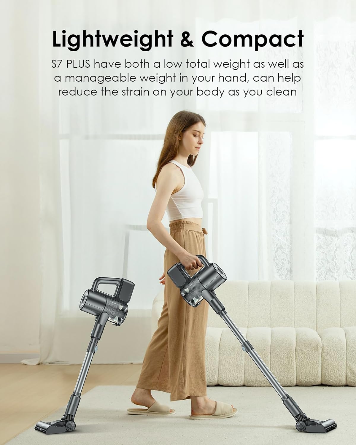 VersLife Cordless Vacuum Cleaner 40Kpa Stick for Home