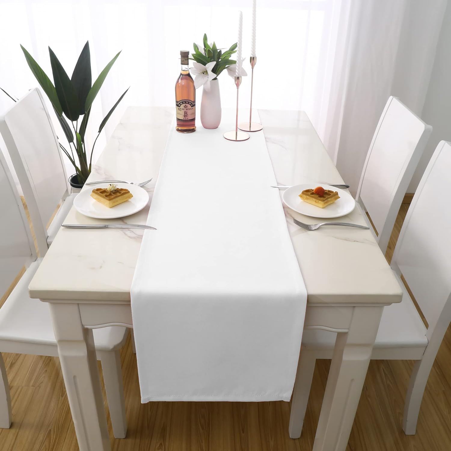DUALIFE Farmhouse Table Runner Set of 2