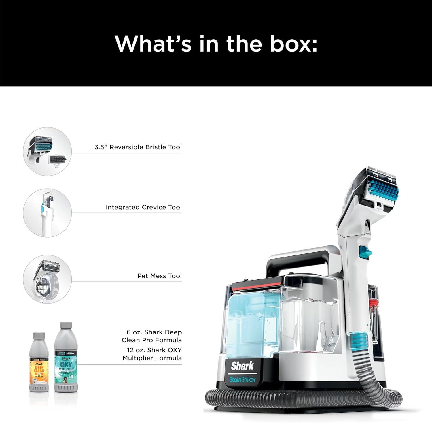 Shark PX201 StainStriker Carpet Cleaner with 3 Attachments