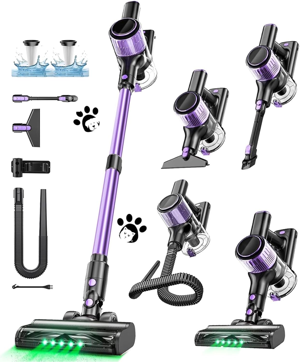 10 In 1 Cordless Vacuum Cleaner with Powerful Suction