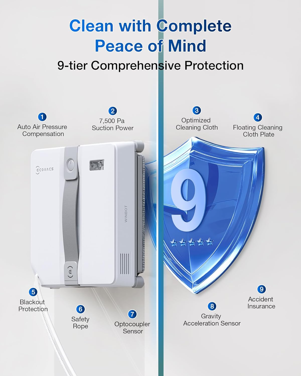 ECOVACS Winbot Mini Window Cleaning Robot