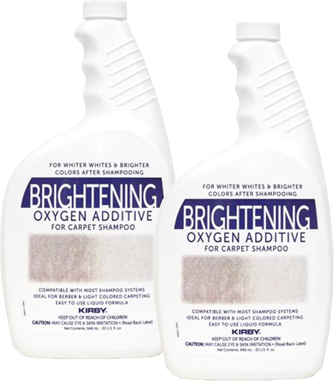 Kirby 32oz Brightening Oxygen Additive for Carpet Shampoo 2 Bottles Genuine
