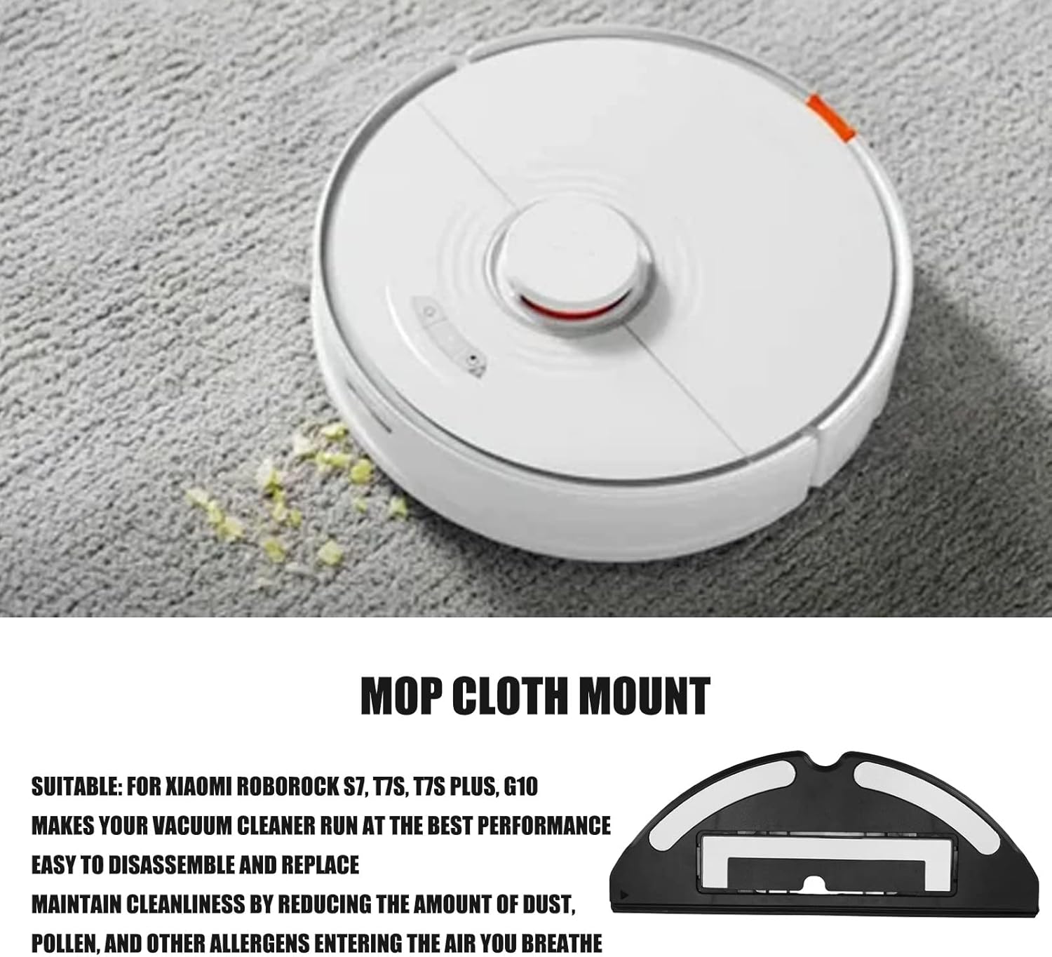 Electrical Controlled Vacuum Cleaner Mop Mount Holder for Xiaomi S7 T7S