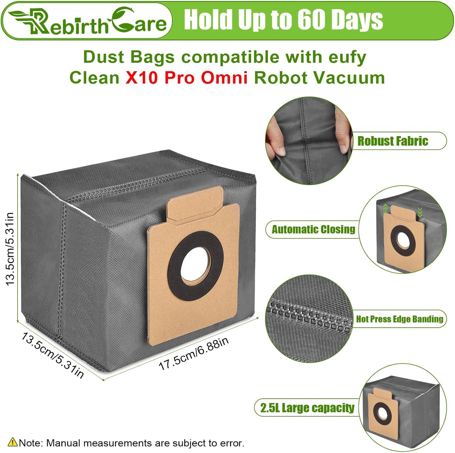 Rebirthcare 17 Packs X10 Pro Omni Replacement Accessories Kit