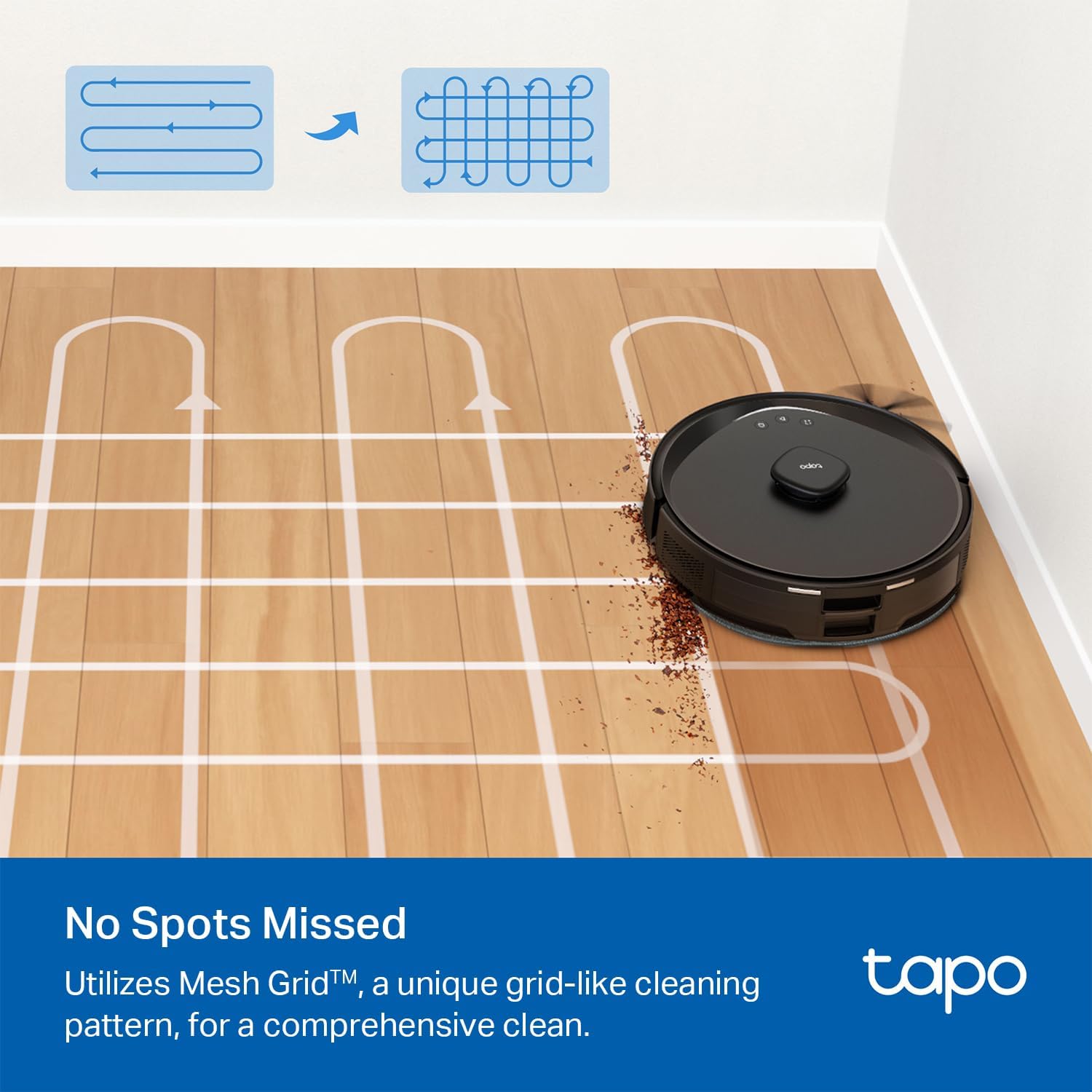 Tapo LiDAR Smart Navigation Robot Vacuum and Mop with Self-Emptying Dock