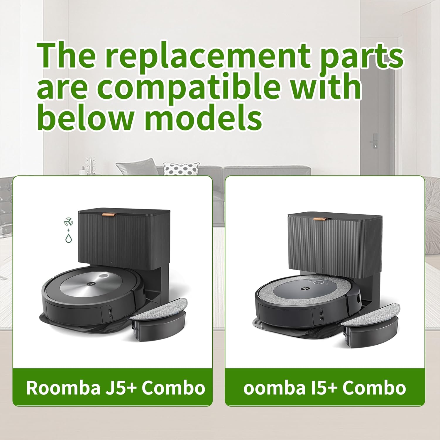 Amyehouse Replacement Parts for iRobot Roomba Combo i3i5j5