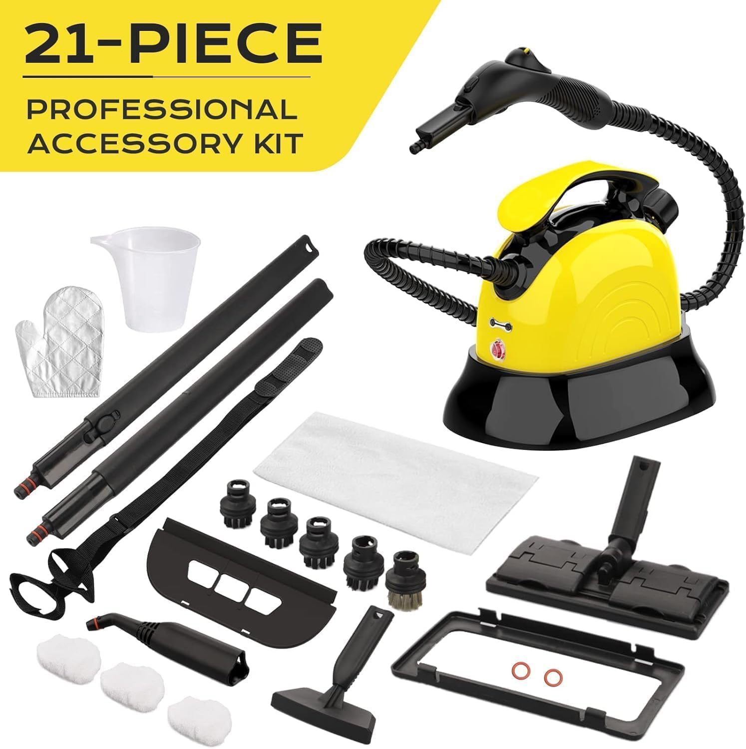 1500W Steam Cleaner for Car Seat Upholstery Sofa Bathroom Kitchen