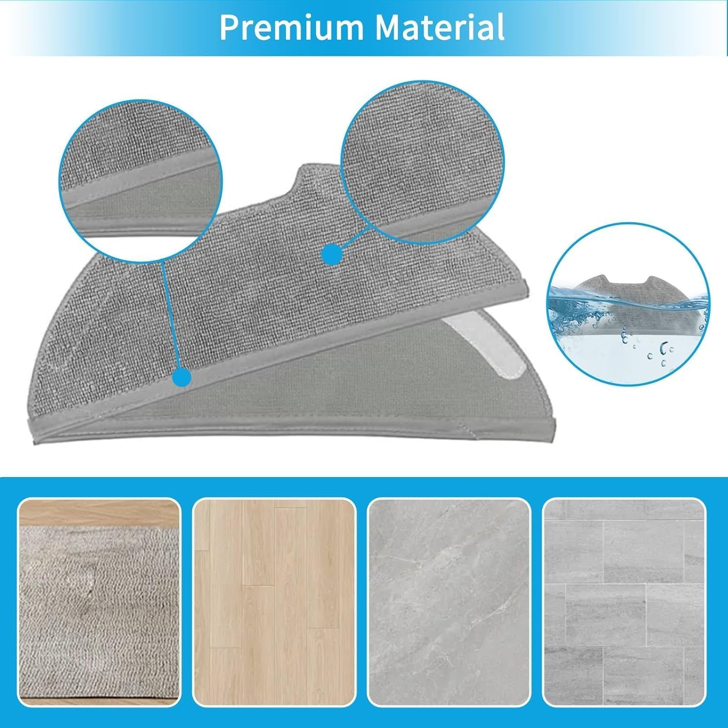 ECOMAID Replacement Parts Kit for Eureka E10s E20 Plus Robot Vacuum