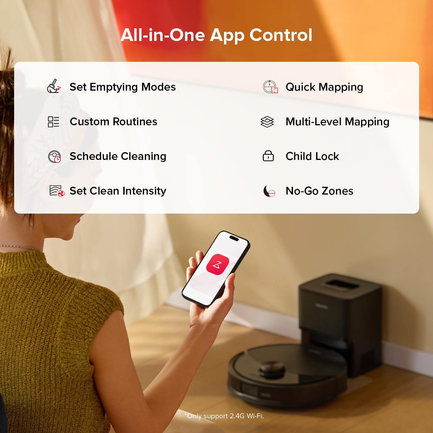Roborock Q10 S5 Robotic Vacuum and Mop with Self-Emptying