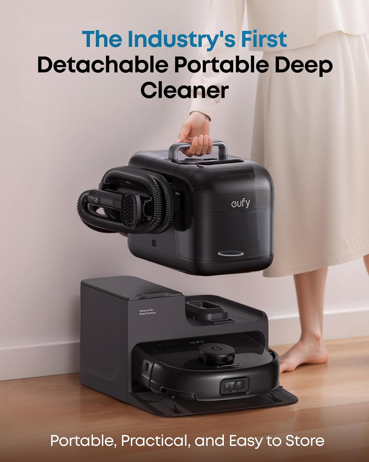 Eufy E28 Omni Robot Vacuum and Mop Combo with HydroJet System