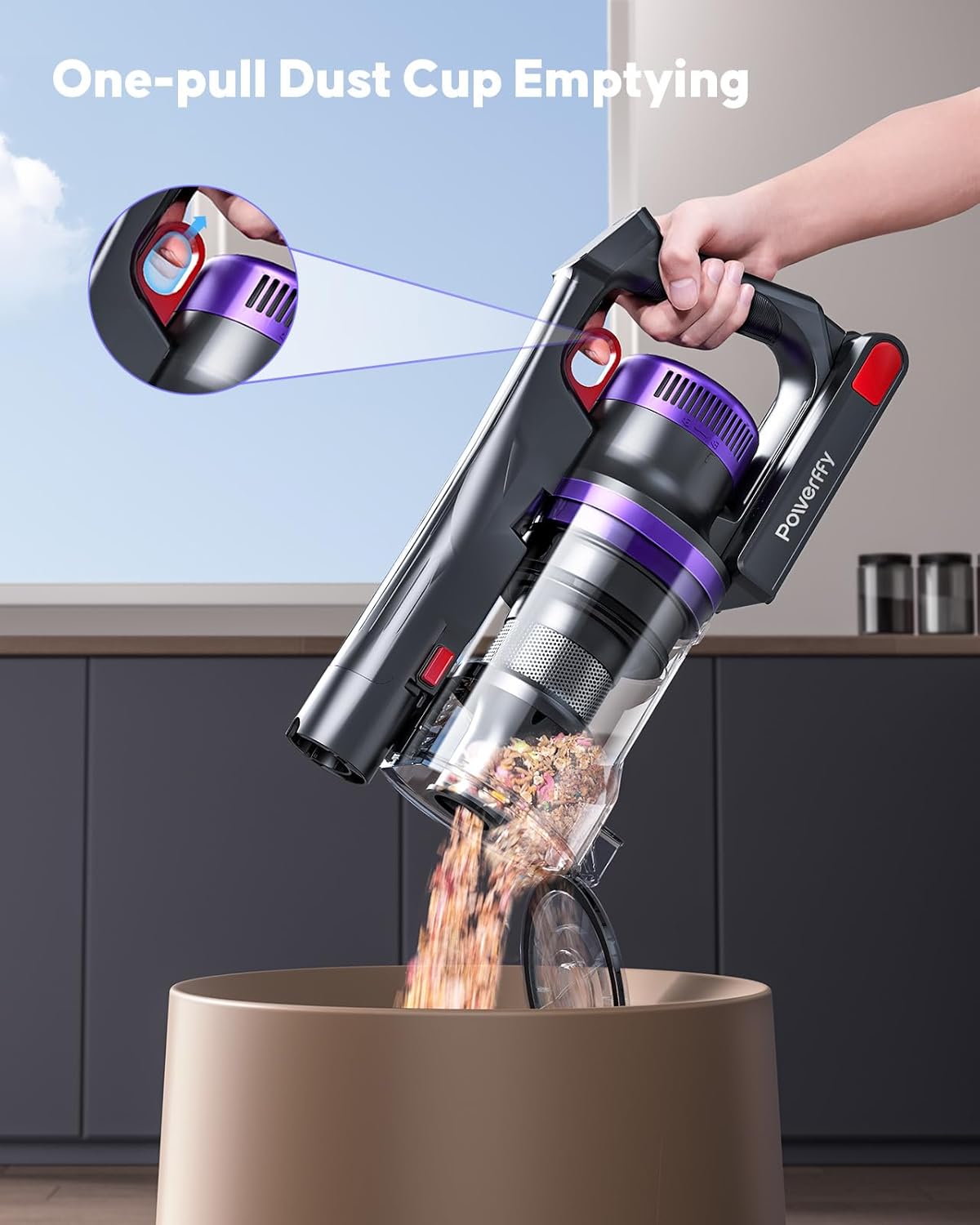 Powerffy Knight 10 Cordless Vacuum Cleaner 550W 45KPA 60Mins