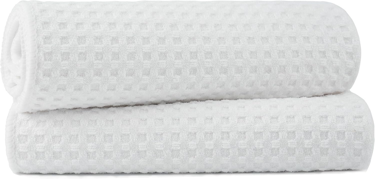 New Microfiber Kitchen Towels Waffle Weave Set of 2
