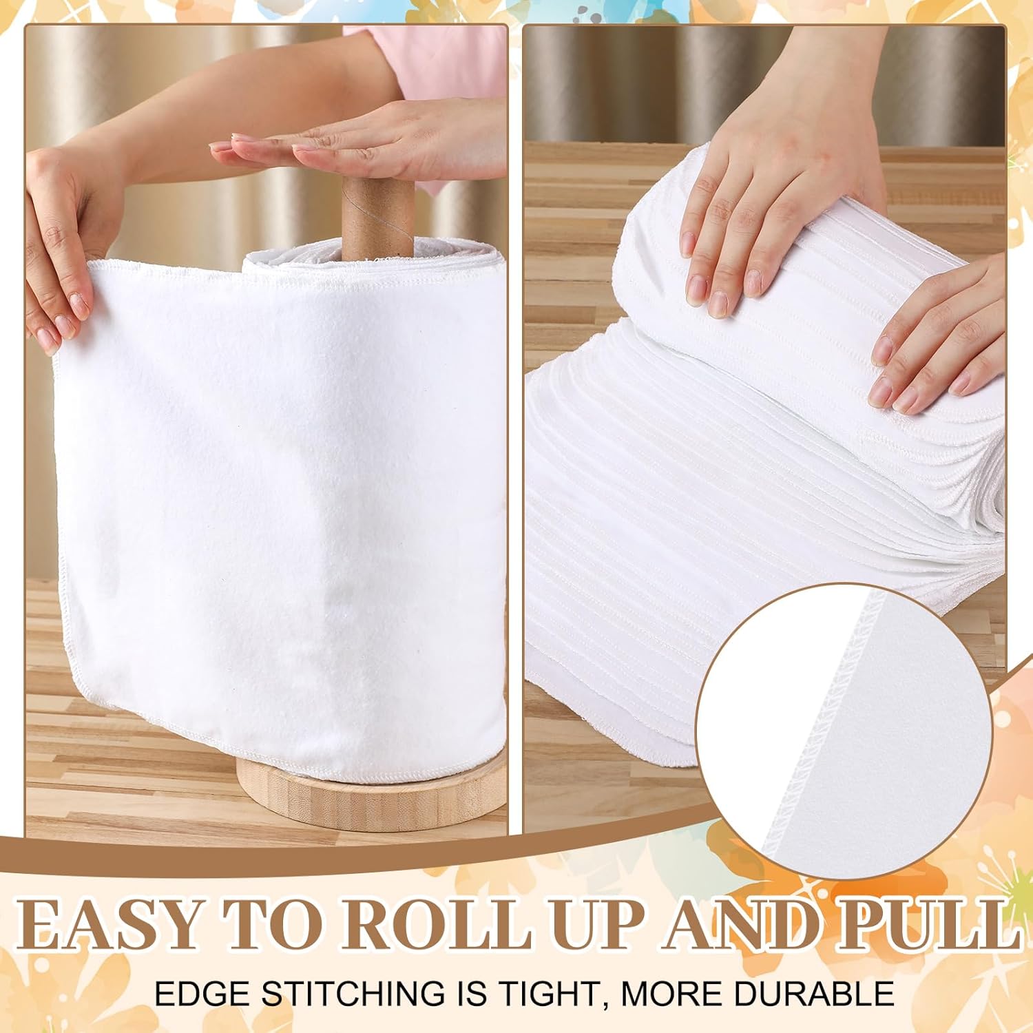 36 Count Reusable Cleaning Cloths Cotton Kitchen Towels Classic White