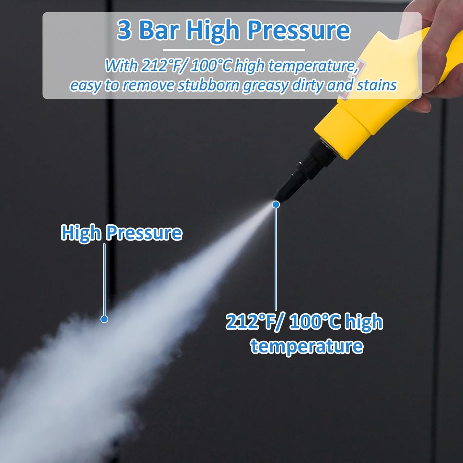 Spurgehom Handheld Steam Cleaner High Temp Multiuse