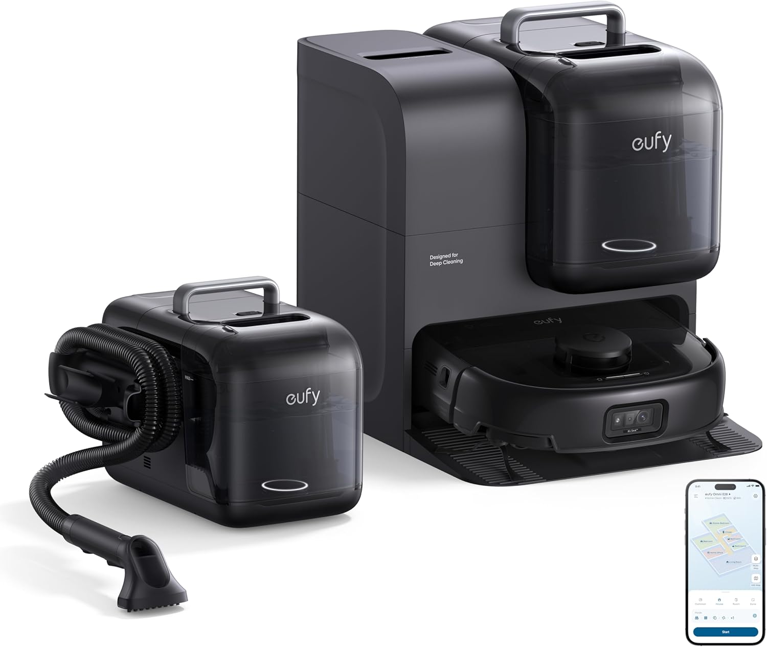 Eufy E28 Omni Robot Vacuum and Mop Combo with HydroJet System