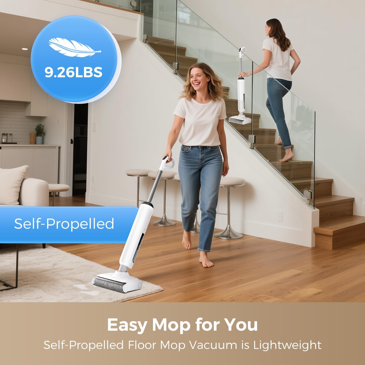 Habiubiu Smart Wet Dry Vacuum Cleaner with Edge Cleaning