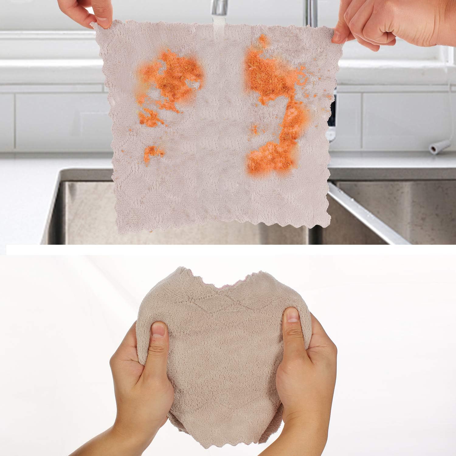 kimteny 12 Pack Dish Towels Coral Velvet
