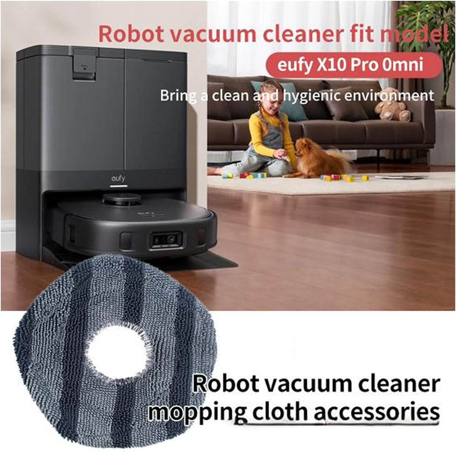 Replacement Accessories Kit for Eufy X10 Pro Robot Vacuum