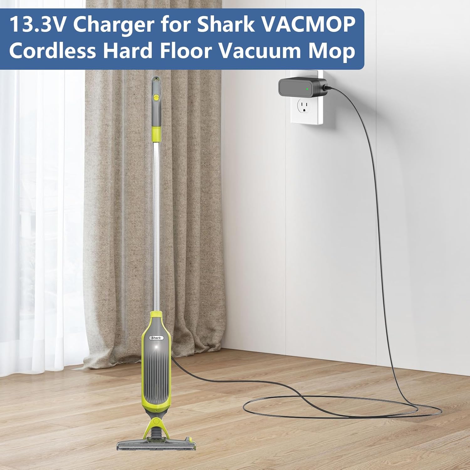 Shark VACMOP Replacement Charger 180cm Power Cord