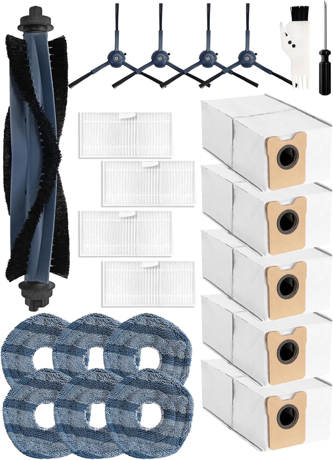 22 Pack Accessories for Eufy Omni C20 Robot Vacuum