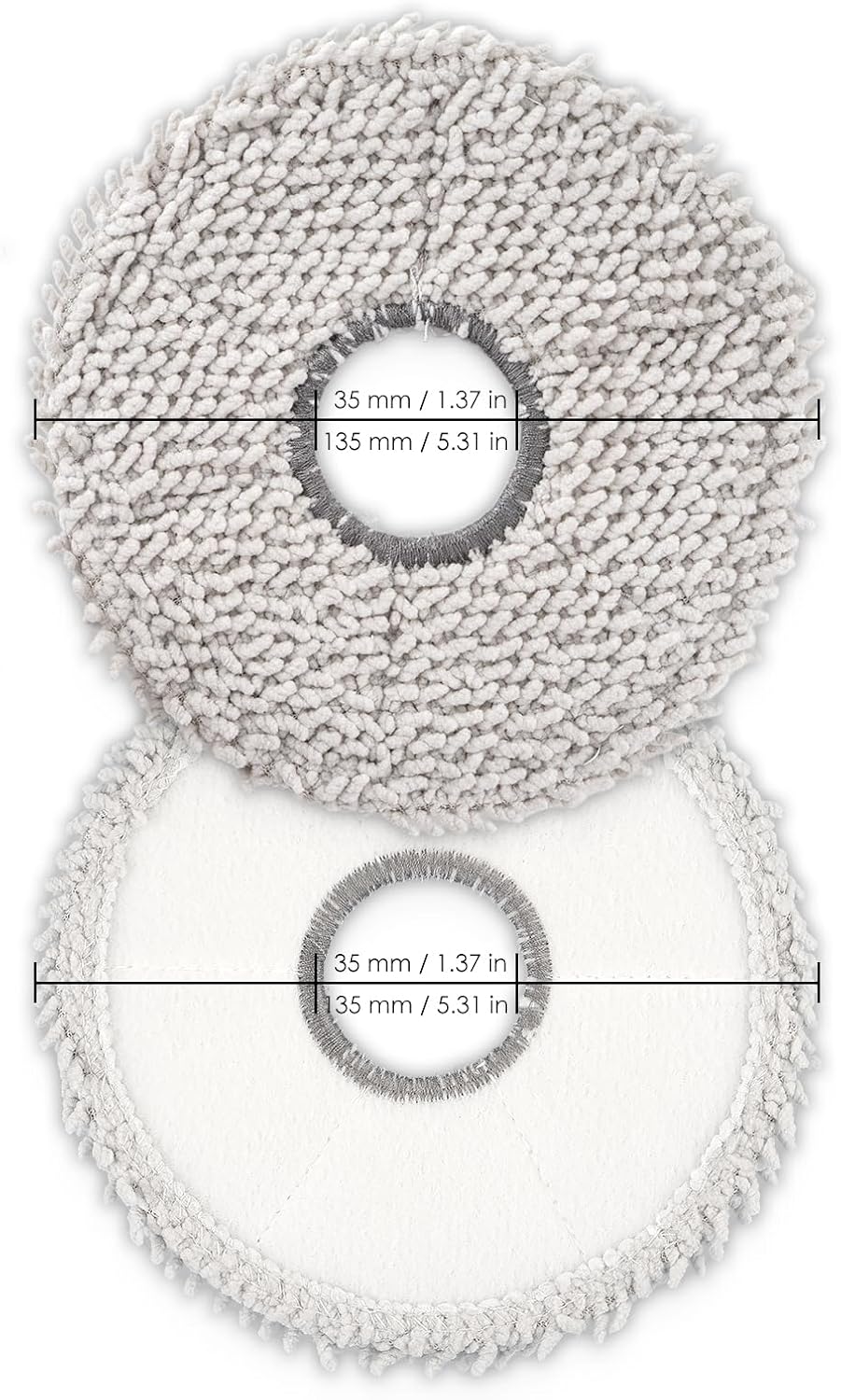 6 Pack T30S Mop Pads Compatible with ECOVACS DEEBOT Models
