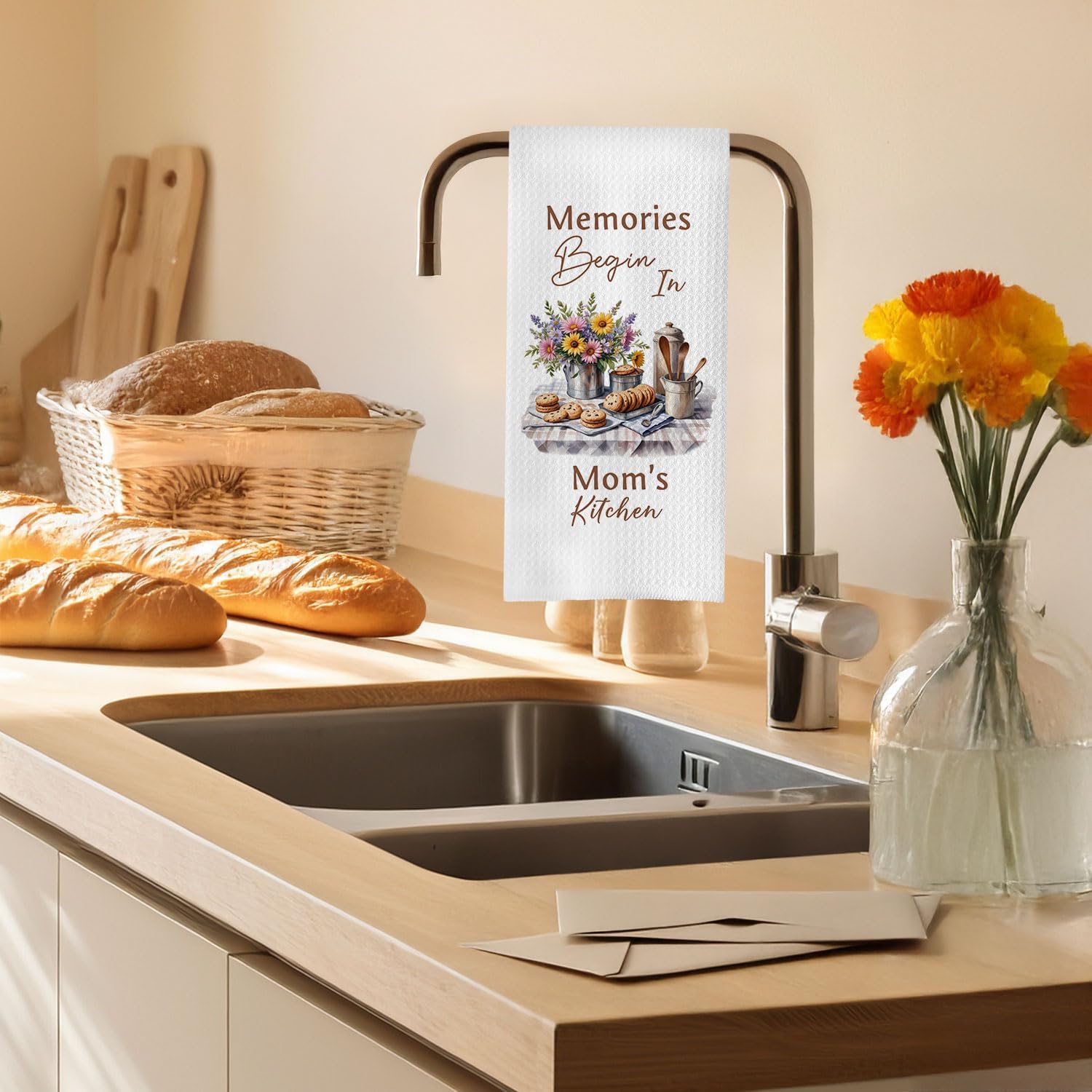 SkipTiger Moms Kitchen Towels 16x24 Inch
