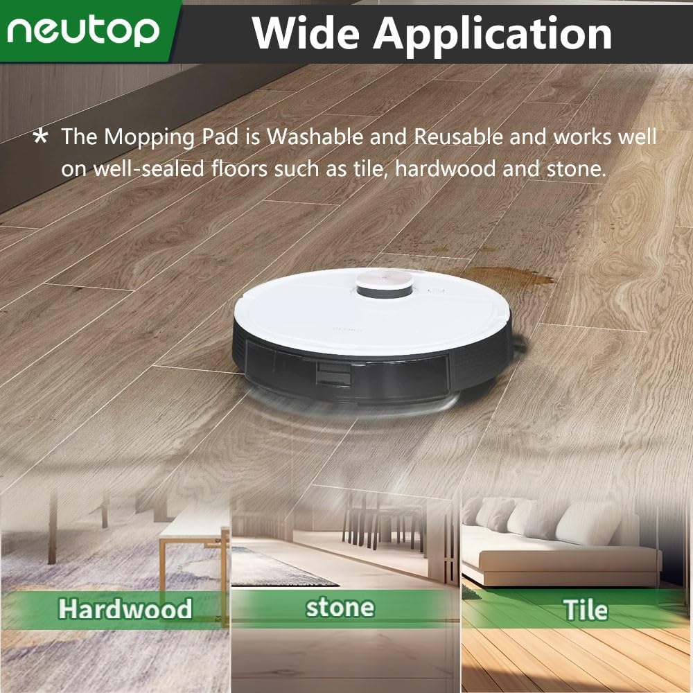 Neutop Replacement Washable Mopping Pads 8-Pack
