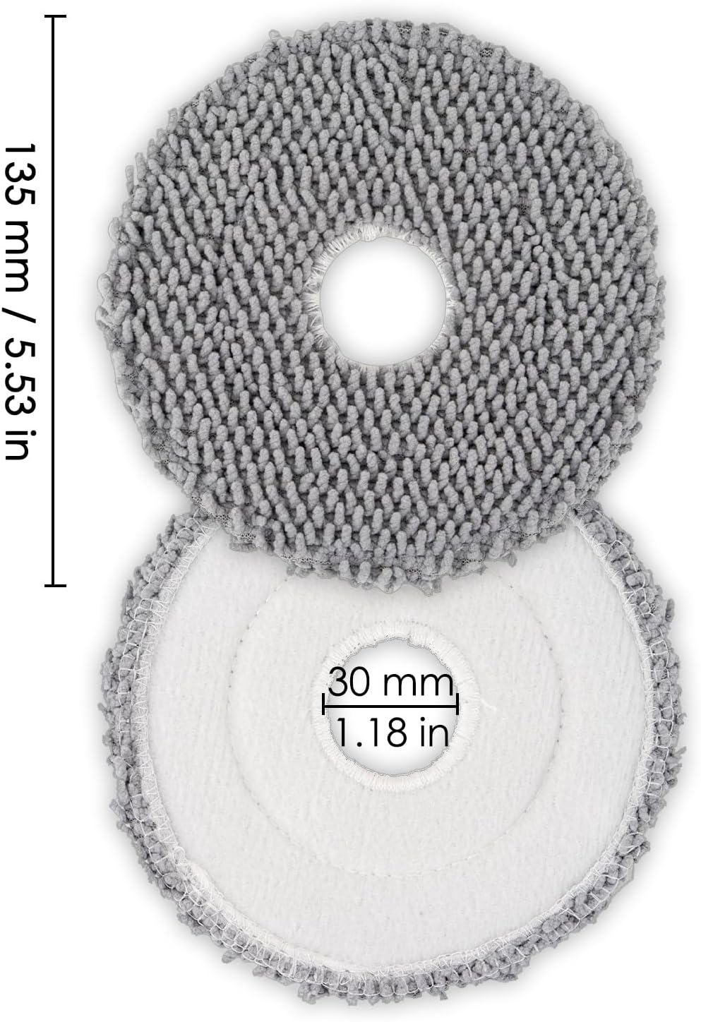 4 Pack Plus 505 Combo Mop Pads Compatible with iRobot