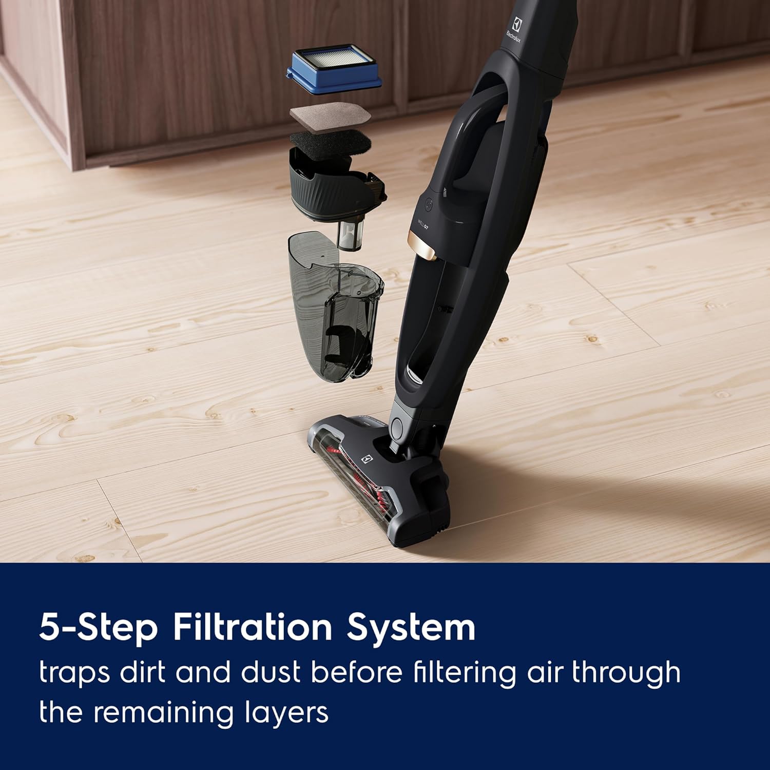 Electrolux WellQ7 Cordless 2-in-1 Vacuum Granite Gray