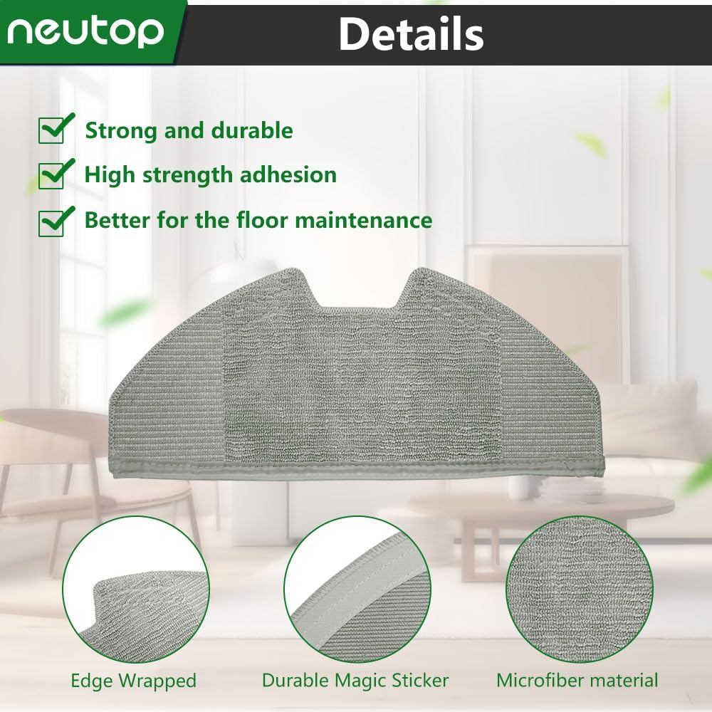 Neutop Replacement Mopping Cloths for eufy X8 Pro 6-Pack
