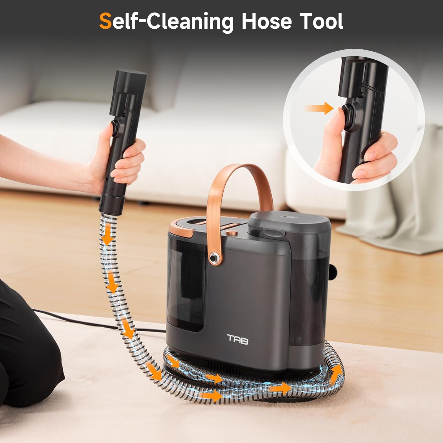 TAB Carpet Cleaner Machine with 18KPa Power