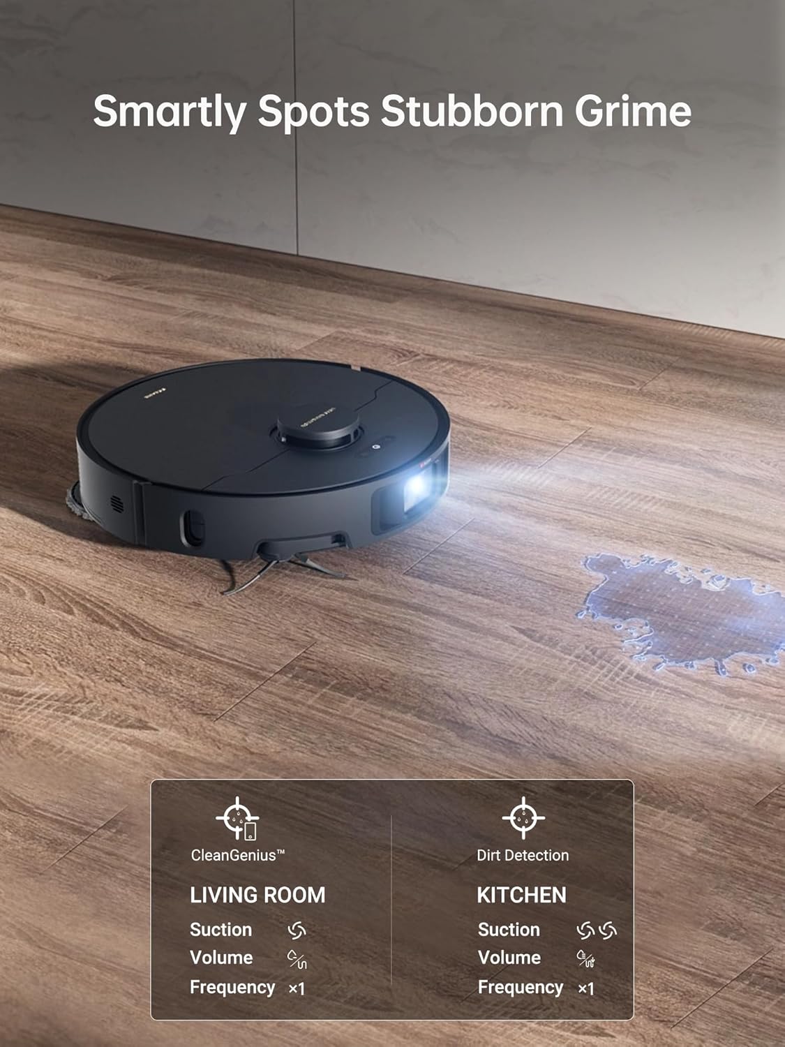 DREAME X40 Ultra Robotic Vacuum with Removable Mop and Liftable Brushes