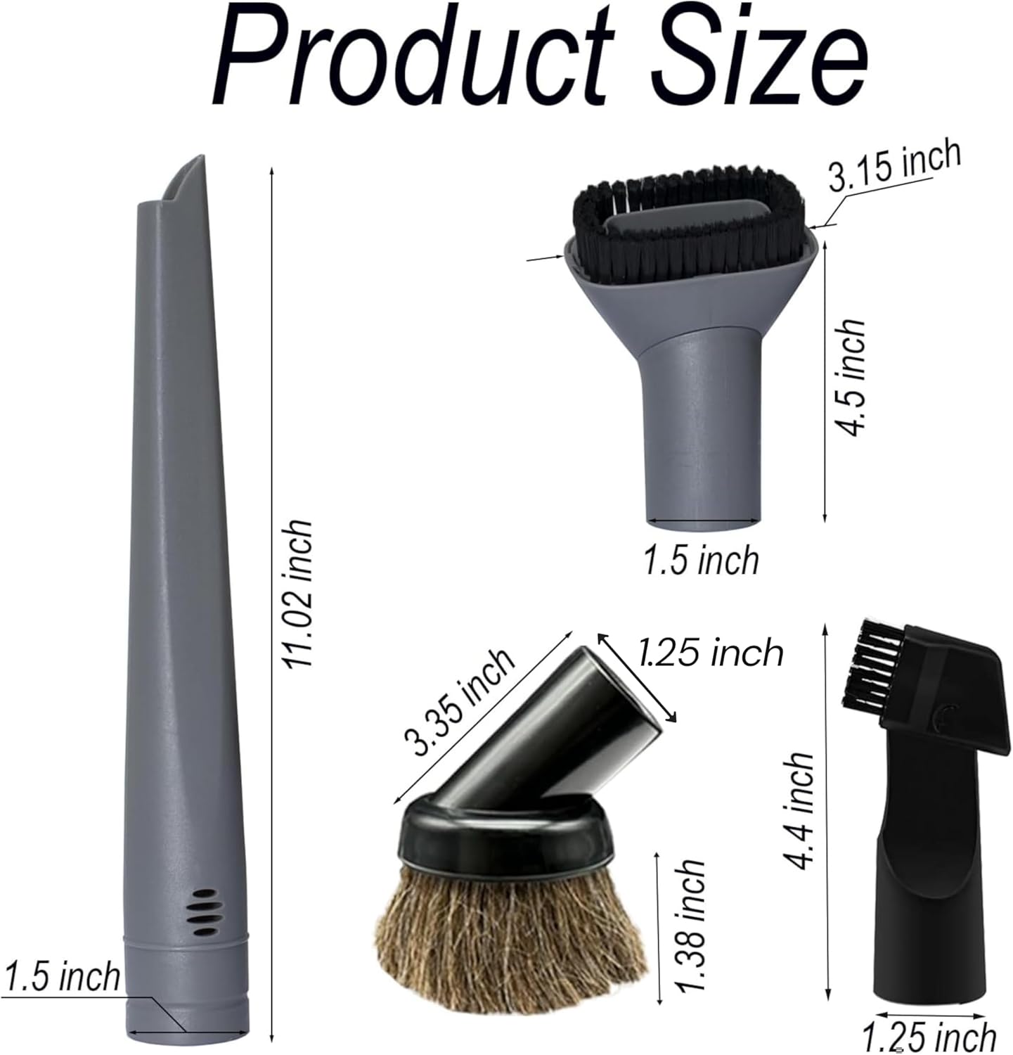 ENUKYCOM Vacuum Attachments for Shark Miele Cleaners