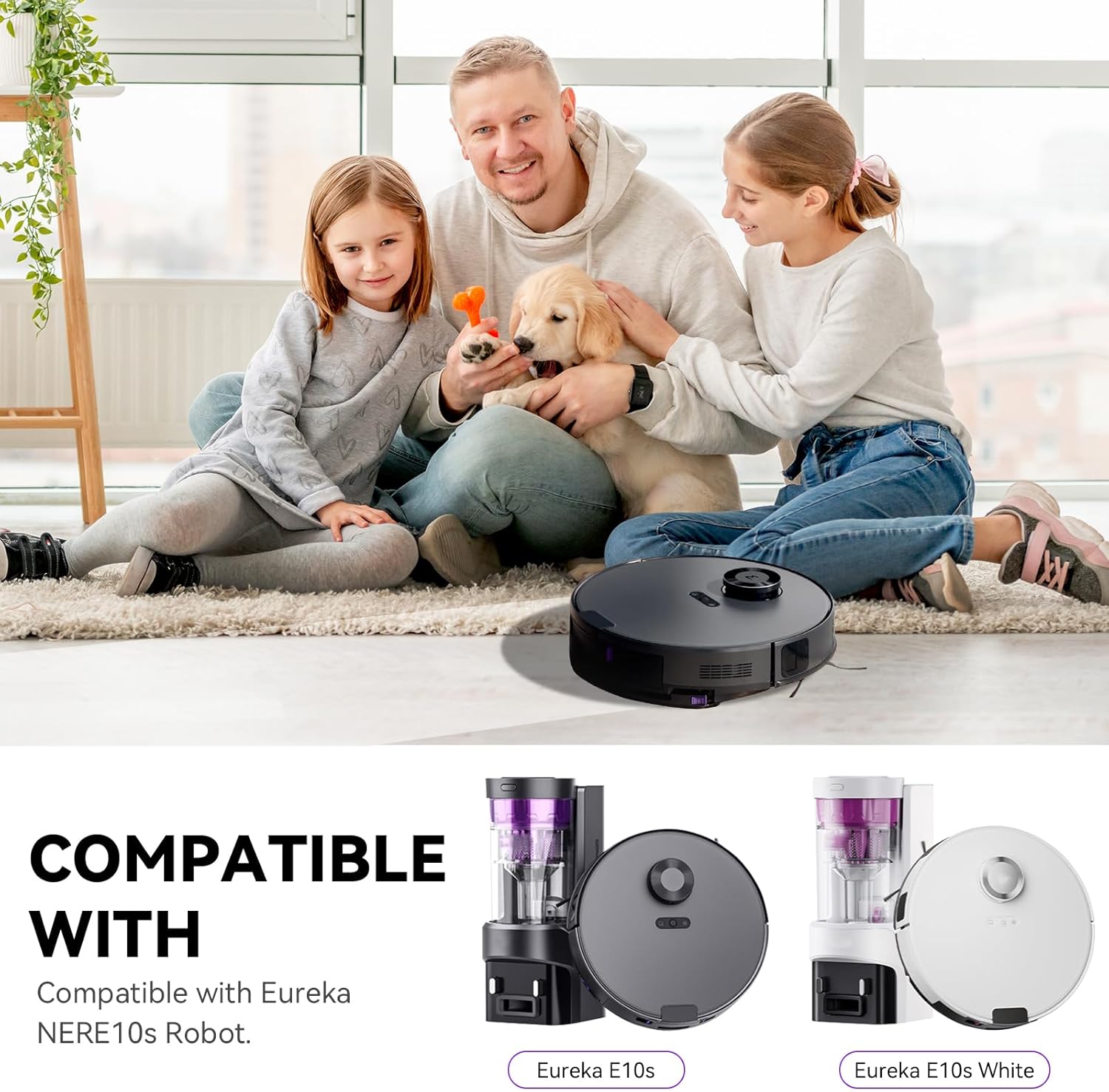 Replacement Parts Kit for Eureka E10s E20 Plus Robot Vacuum