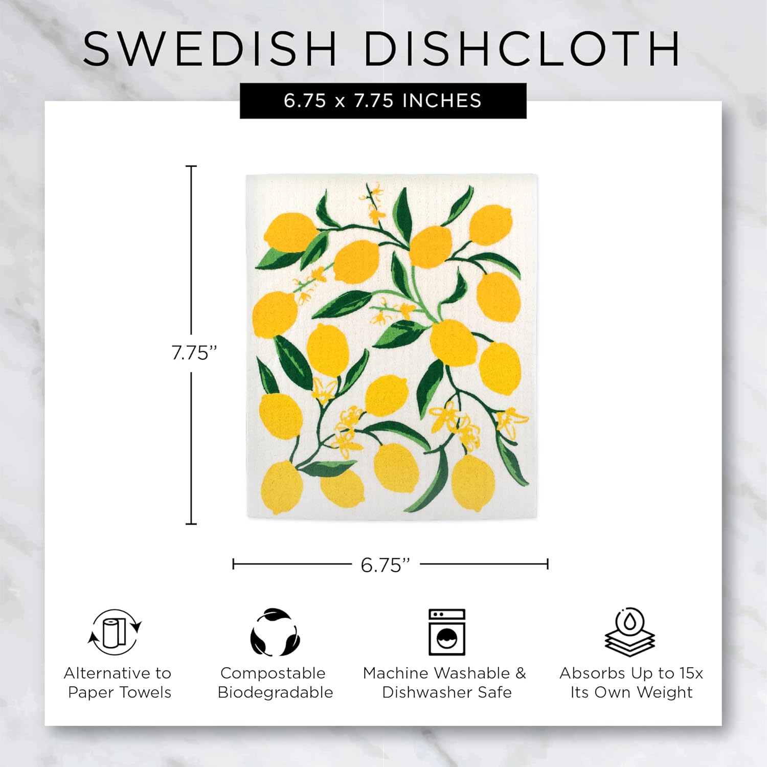 DII Swedish Dishcloths 3 Piece Set 775 x 675